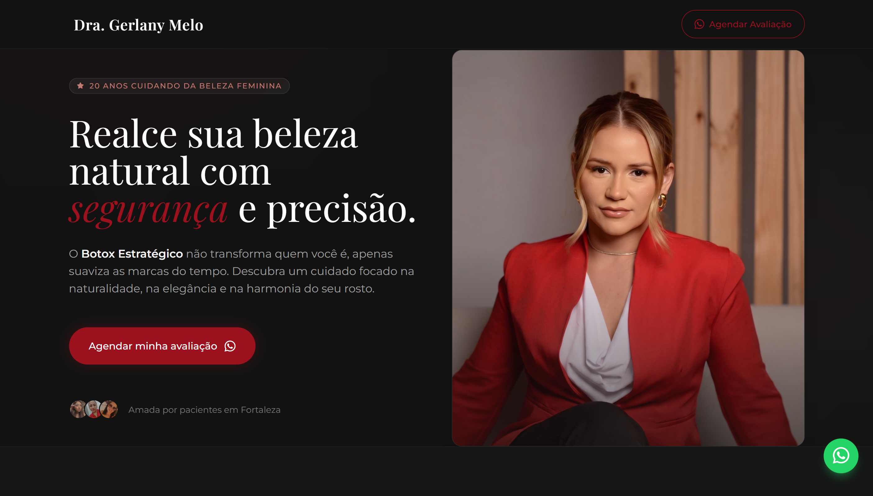 Preview do site Gerlany Melo